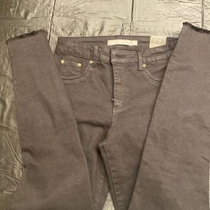 Tractor womens black high rise skinny Jean